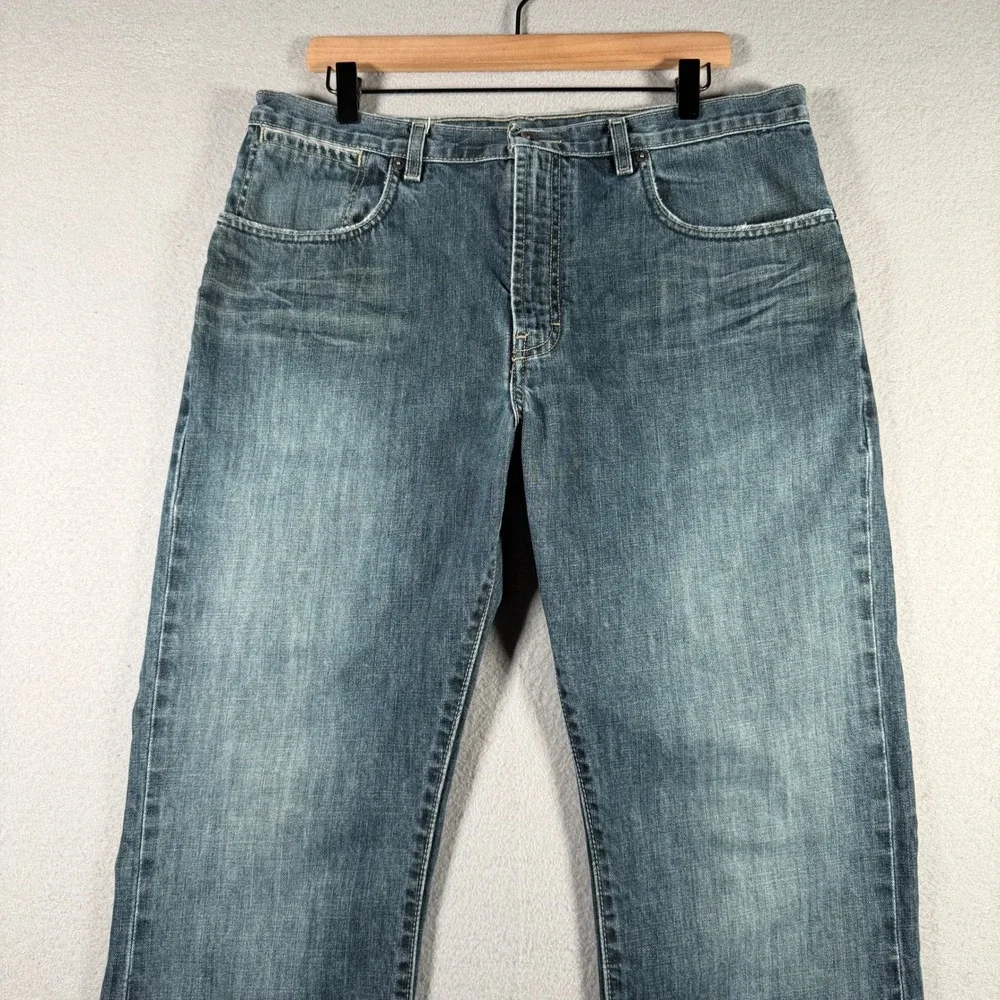 Banana Republic Mens Boot Cut Jeans Blue Medium Wash 36x34 232875-00